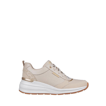 SKECHERS BILLION WOMEN'S FITNESS SHOES - TAUPE