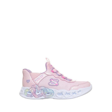 Skechers Slip-Ins Infinite Heart Lights Girl's Lifestyle Shoes - Pink