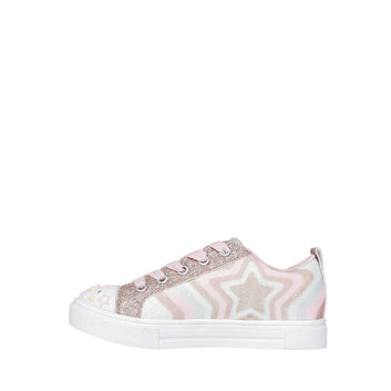 Skechers Twinkle Sparks Girl's Lifestyle Grade School Shoes - Rose