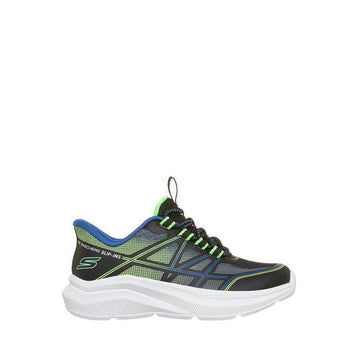 Skechers Slip-Ins Microspec Velocity Boy's Lifestyle Shoes (Play School) - Black