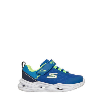 Skechers Lil' Glide Step Lights Boy's Lifestyle Shoes (Play School) - Blue
