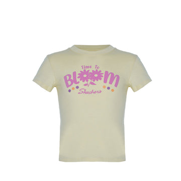 Skechers Girls Toddler Bloom T-Shirts - Limoncello