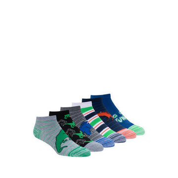SKECHERS BOYS 6PK NON TR LOW Boys's Socks - GREY MIX