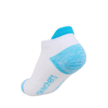 Skechers 6Pk Boys 1/2 Terry Low Cut W/ Heel Tab Socks - White / Multi