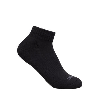 Skechers 3PK 1/2 Terry Qtr Crew Boys Socks - Black / Grey