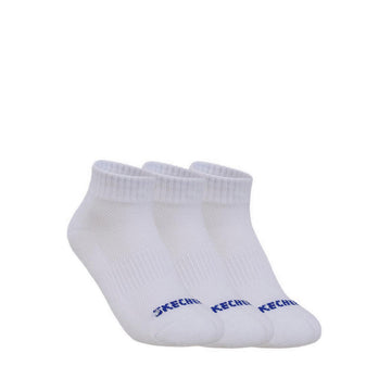 Skechers 3Pk Boys 1/2 Terry Qtr Crew - White