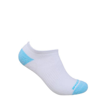 Skechers 3Pk Girls Full Terry No Show Socks - White / Pink