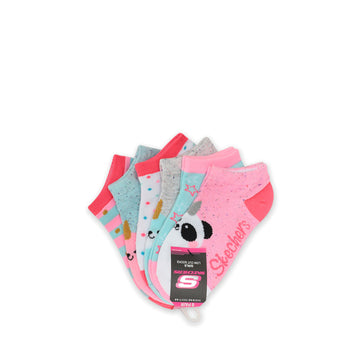 Skechers Low Cut 6pk Girl's Socks - Multicolor