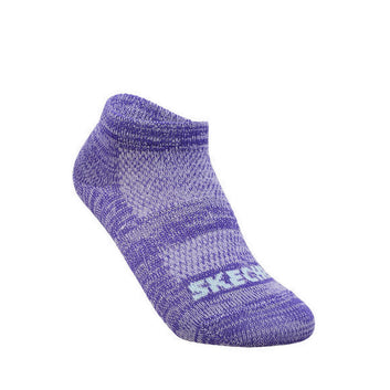 Skechers 3Pk Girls Non Terry Low Cut Socks - Purple