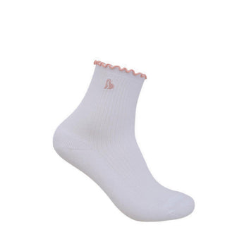 Skechers 3Pk Girls 1/2 Terry Anklet - White