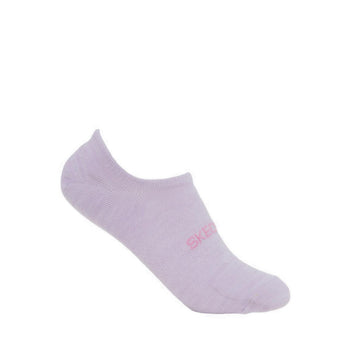 Skechers 3Pk Non Terry No Show Women - White Purple