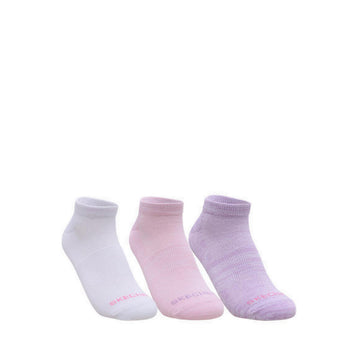 Skechers 3Pk Women Non Terry Low Cut Women - White Purple