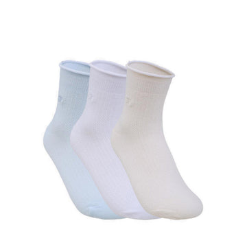Skechers 3Pk Womens Non Terry Anklet - Blue