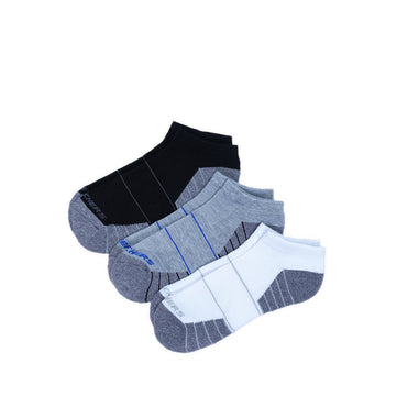 SKECHERS MEN 3PK EXT TR LOCUT (A/M) - GREY MIX
