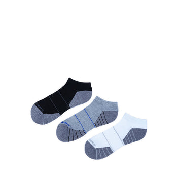 SKECHERS MEN 3PK EXT TR LOCUT (A/M) - GREY MIX