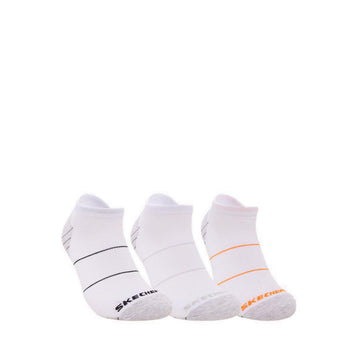 Skechers 3Pk Extended Terry Low Cut Men - White Multi