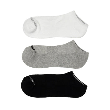 Skechers 3Pk Unisex 1/2 Terry No Show Socks - White