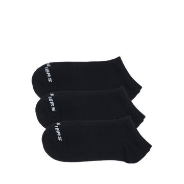 SKECHERS 3PK UNISEX NON TERRY LOW CUT UNISEX - BLACK