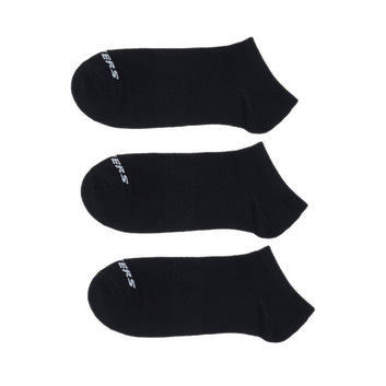 SKECHERS 3PK UNISEX NON TERRY LOW CUT UNISEX - BLACK
