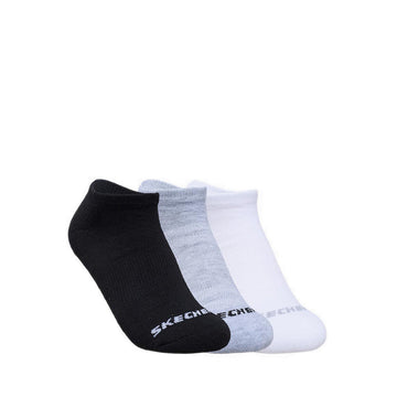 Skechers 3Pk Unisex 1/2 Terry No Show - Multicolor