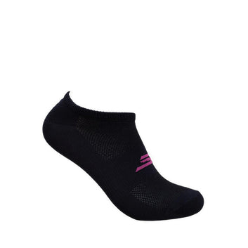 Skechers 3Pk Womens Microfiber Non Terry No Show Socks - Pink / Black