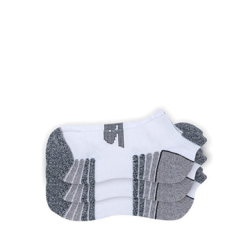 SKECHERS WOMEN 3PK 1/2 TERRY LOW CUT SOCKS - WHITE BLACK