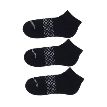 SKECHERS 3PK 1/2 TERRY QTR CREW WOMEN - BLACK