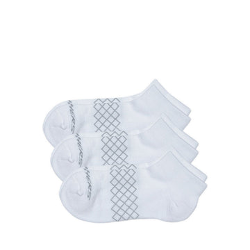 SKECHERS 3PK 1/2 TERRY QTR CREW WOMEN - WHITE