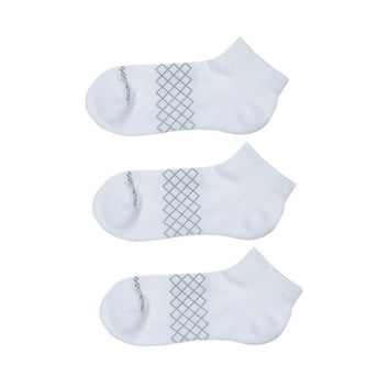 SKECHERS 3PK 1/2 TERRY QTR CREW WOMEN - WHITE