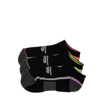 Skechers 3Pk Womens Extended Terry Low Cut Socks - Black