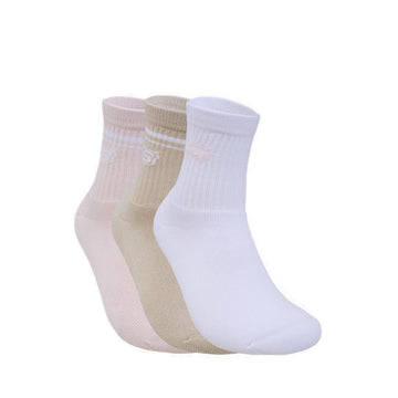 Skechers 3Pk Womens Full Terry Low Crew - Light Pastel Pink