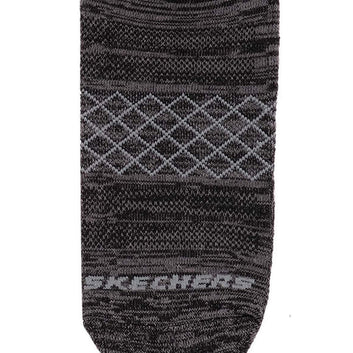 Skechers 3Pk Mens 1/2 Terry Low Cut Socks - Green / Black