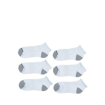 SKECHERS SP 6PK QUARTER SOCK UNISEX - WHITE