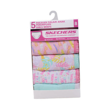 Skechers Ske Friendship Girls 5 Pck - Multicolor Pink