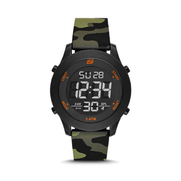 SKECHERS MEN ROSENCRANS DIGITAL WATCH - GREEN