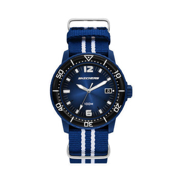 Skechers Maclay Men's Watch - Blue White