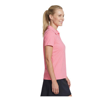 Skechers Golf Short Sleeve Birdie Zip Front Women's Polo - Pink