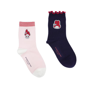 Hello Kitty & My Melody: Socks (2 Pairs)